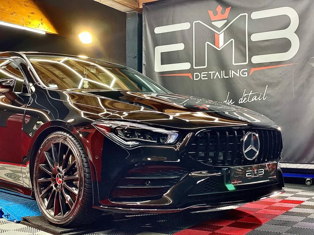 Protection carrosserie traitement céramique et PPF Mercedes cla au sud de Lyon 