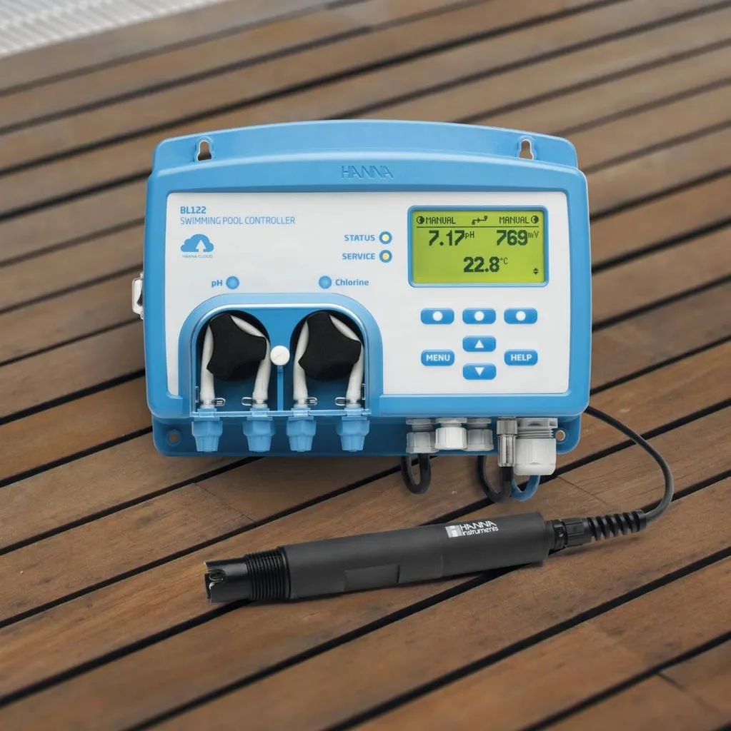 Dosage automatique chlore et pH par pompe doseuse - BL122 - Hanna Instruments - Aquarev'Piscines - Vinon sur Verdon 83560