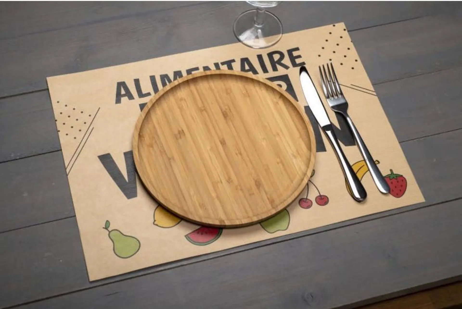 set de table menu pour covid restauration et hotellerie