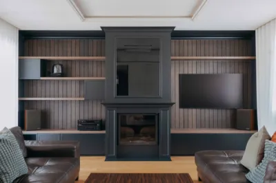 Fabrication bibliothèque cheminée à Lyon