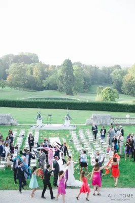 Votre Agence d'organisation de mariage pour une réception inoubliable avec cérémonie laïque dans le parc d'un Château dans les Yvelines