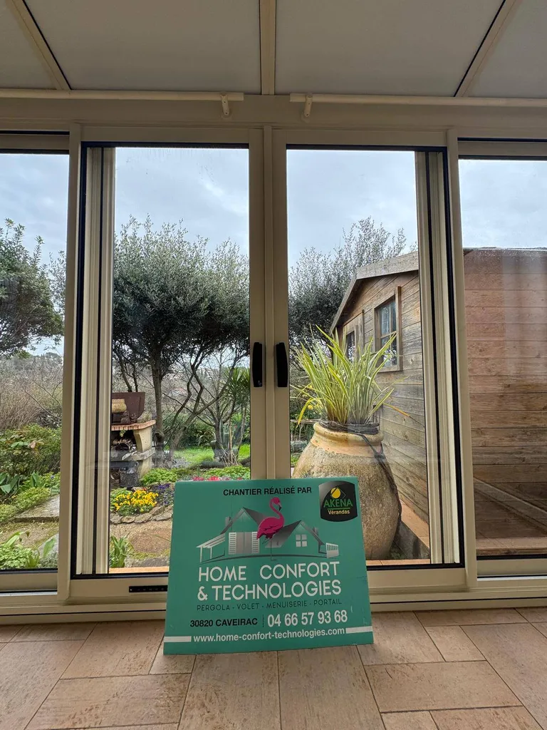 Installation d'une véranda AKENA sur mesure sur la commune de Nîmes dans le Gard