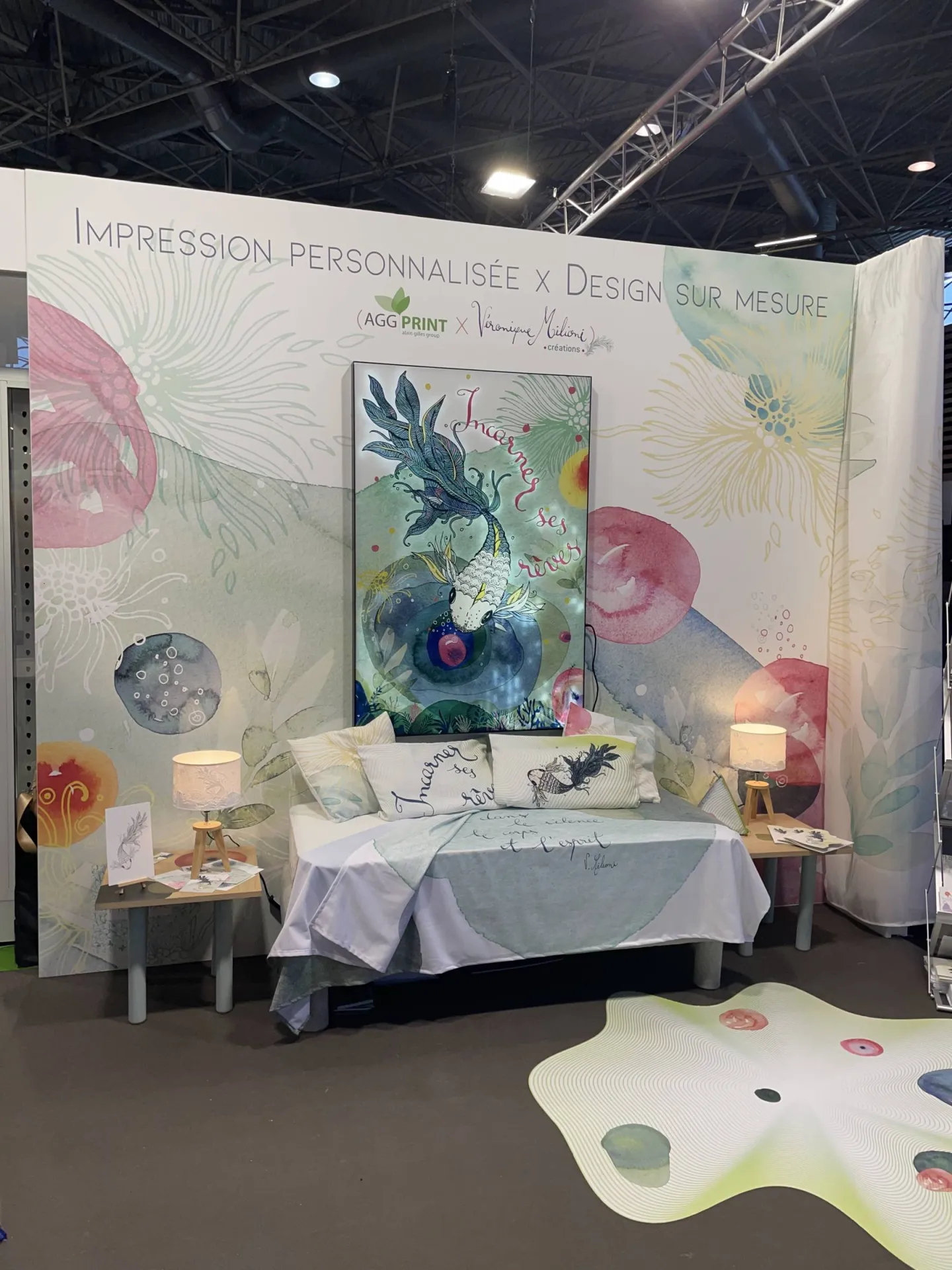 univers hotel impression écologique sol sans pvc mur en tapisserie sans PVC toile diffusante sans PVC à Villefranche sur Saone