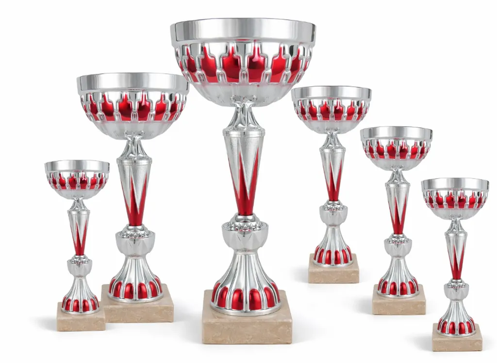 LOT DE 6 COUPES REF.1246 HAUTEURS DE 24 à 40 CM