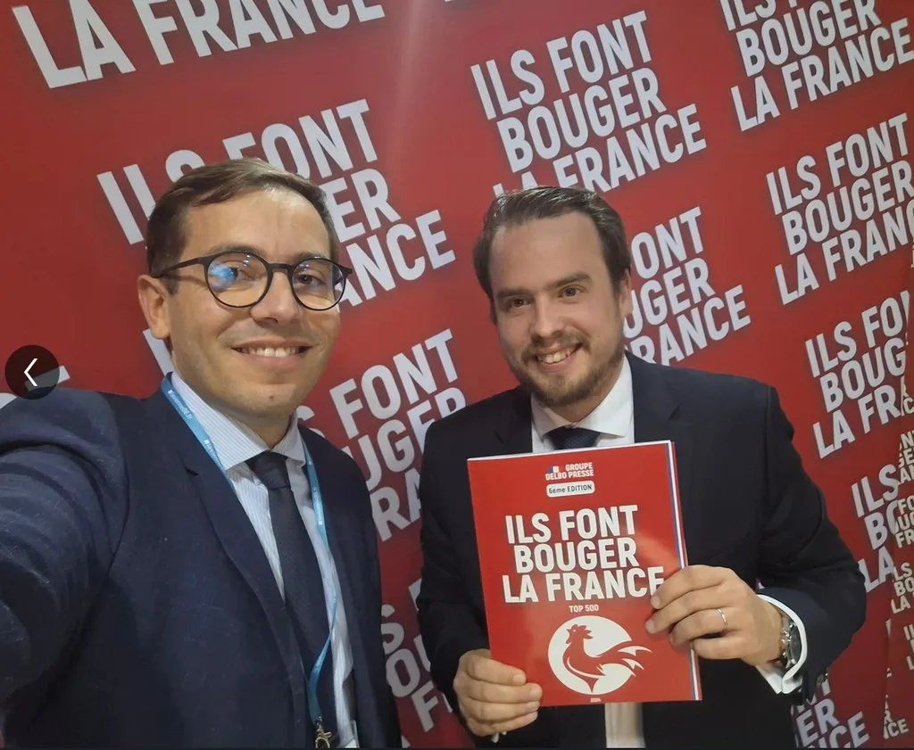 Damien Parisien, CEO Europe Benta, reçoit le Coq d'Or TOP500 aux 