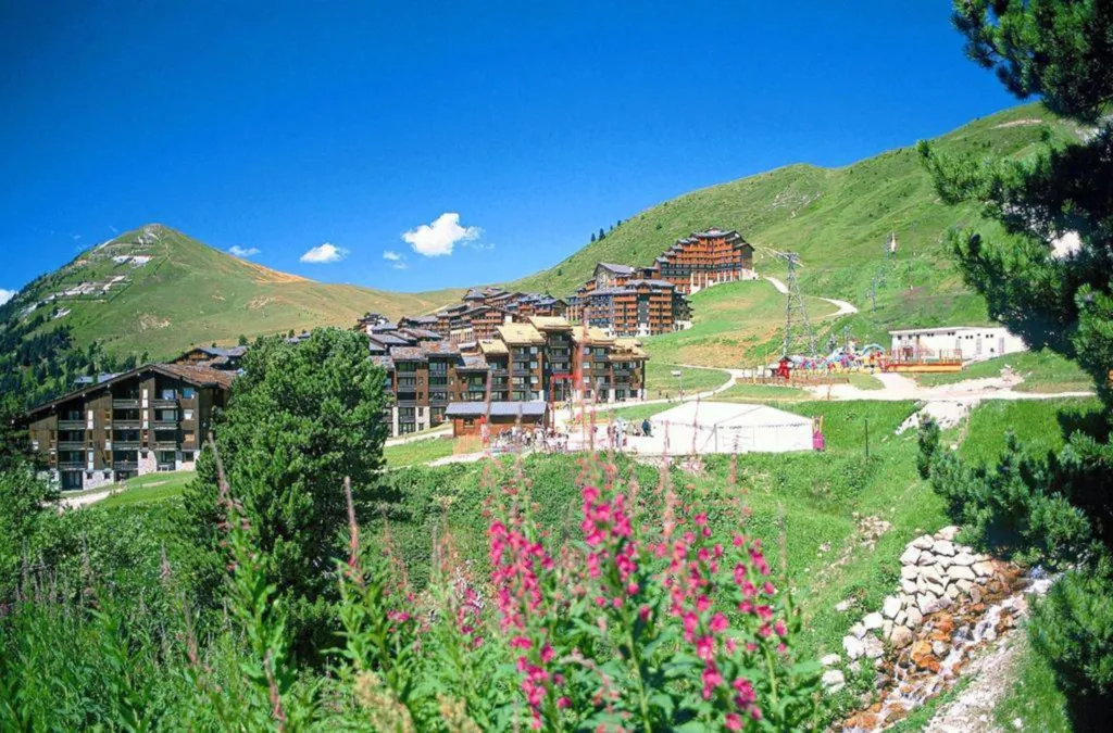 Chalets de pierre et bois avec des appartements spacieux du T2 au T6 en duplex à la Plagne Tarentaise en Savoie