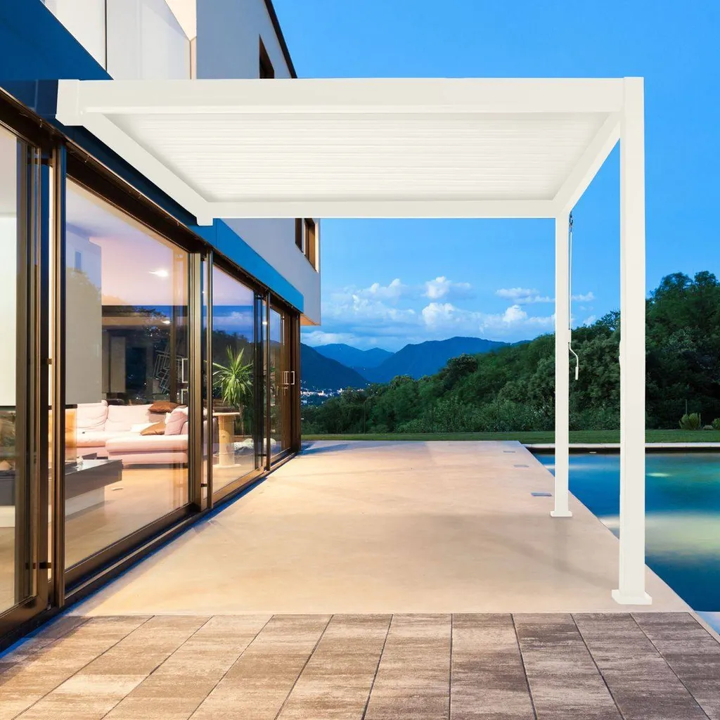 PERGOLAS bioclimatique adossée chez alliance piscines dans le Var vers Toulon