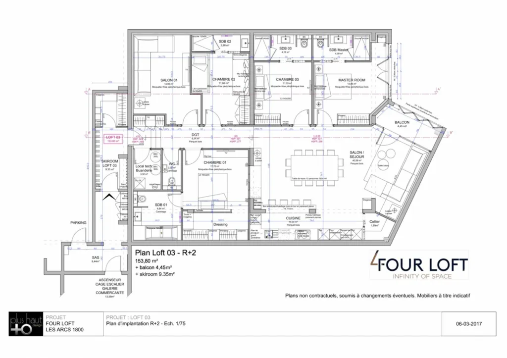 ARC 1800 Loft 5 pièces de 154m2