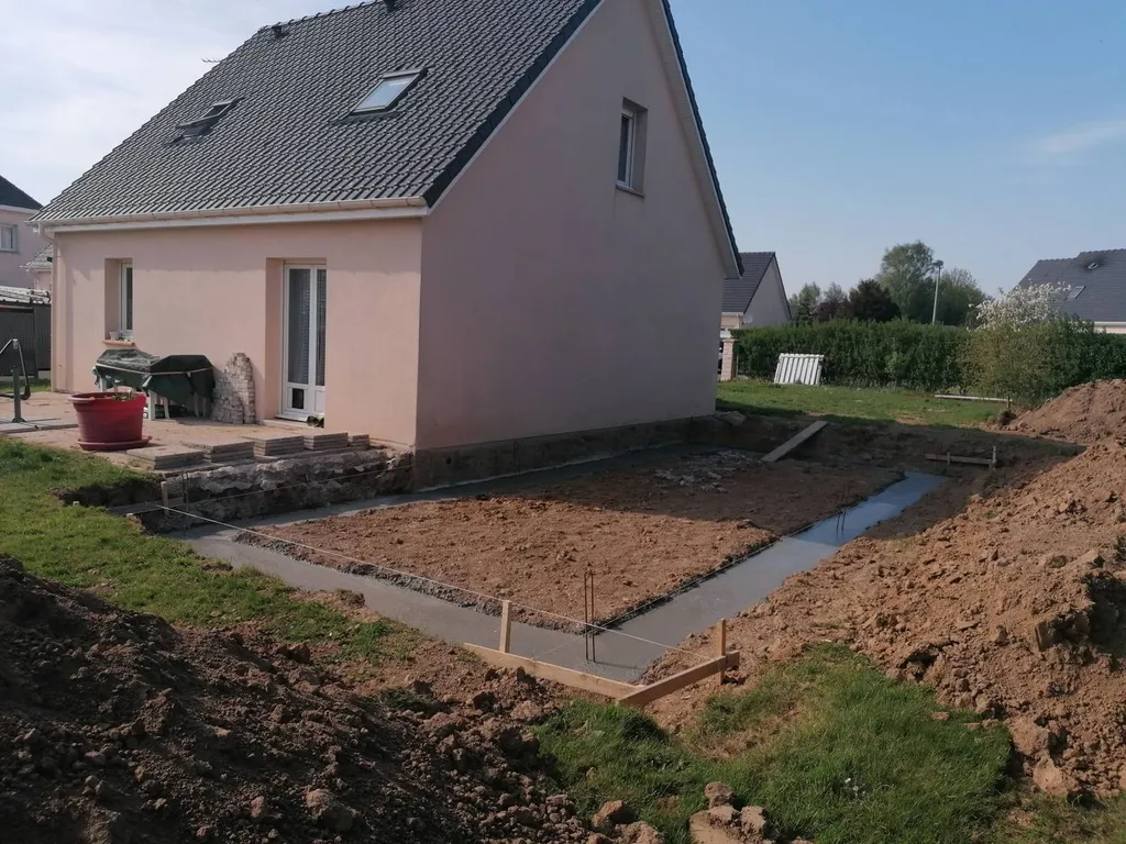 Extension d'une maison pour la création d'un salon et d'une chambre proche de Étretat 76