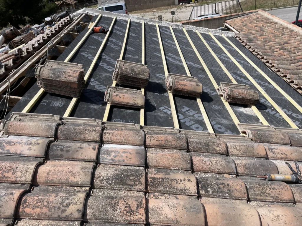 Rénovation d’une toiture de maison avec isolation sur Saint Victoret près de Martigues