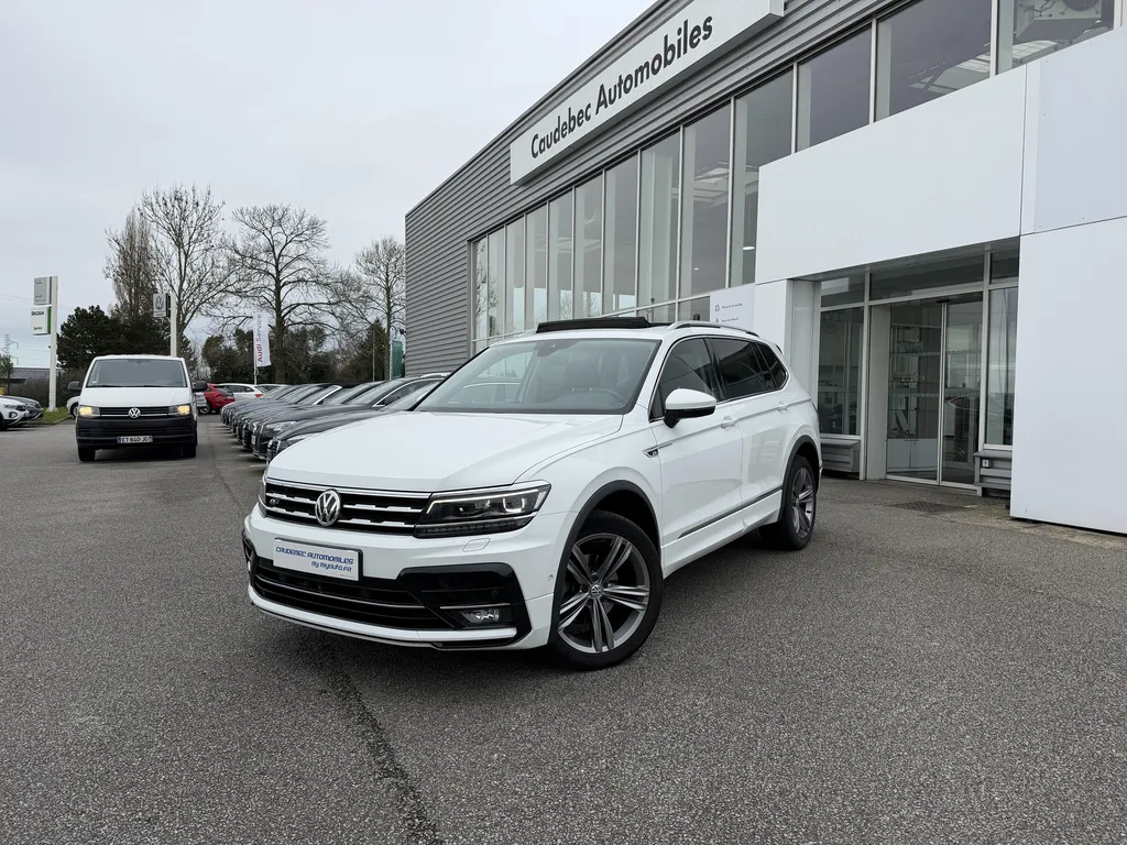 Volkswagen Tiguan Allspace occasion R-Line proche Le Havre : SUV 7 places diesel boîte automatique disponible chez Caudebec Automobiles