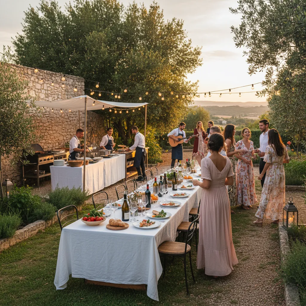 château mariage élégant Cadenet Luberon