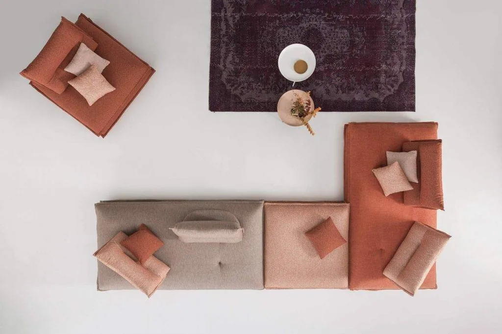 Canapé coloré design personnalisable avec dossier amovible à Hyères 83400 