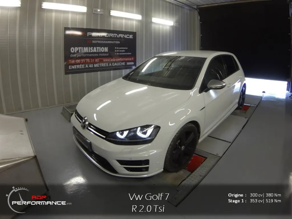 Reprogrammation moteur vw golf 7 R