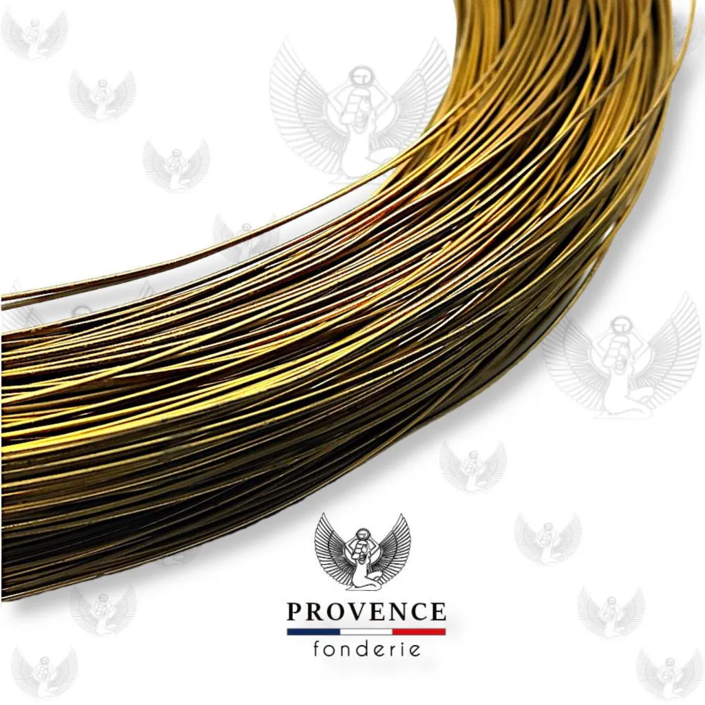Fil laiton pour le montage de bijoux fantaisie plaqué or ou plaqué argent