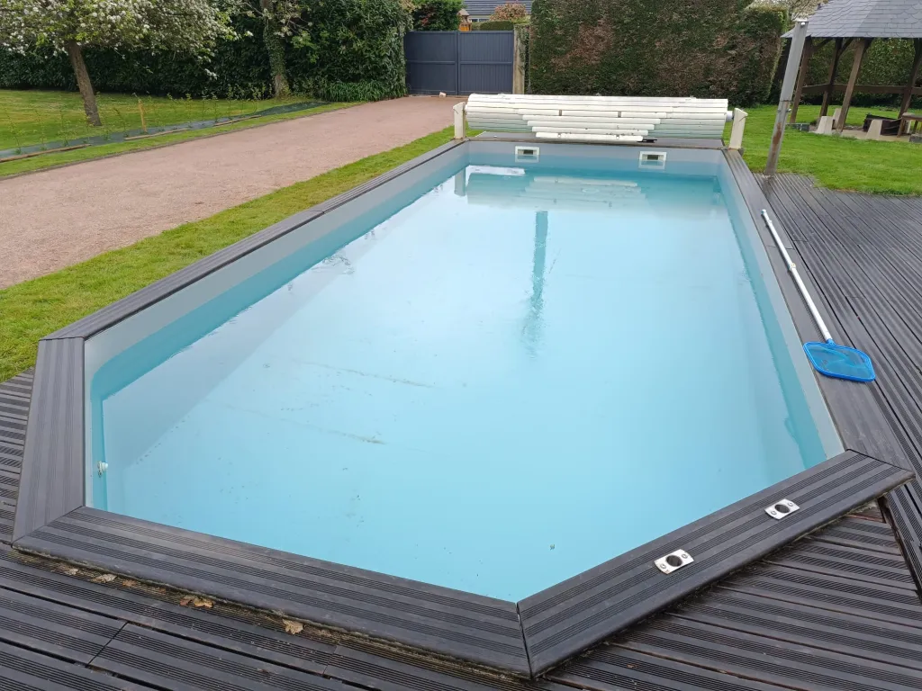 rénovation piscine bois - changement de liner