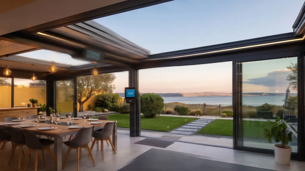 Fabrication d'une extension maison avec toiture ouvrante motorisée et capteurs de pluie pour une pièce de vie évolutive à Arcachon proche de Bordeaux