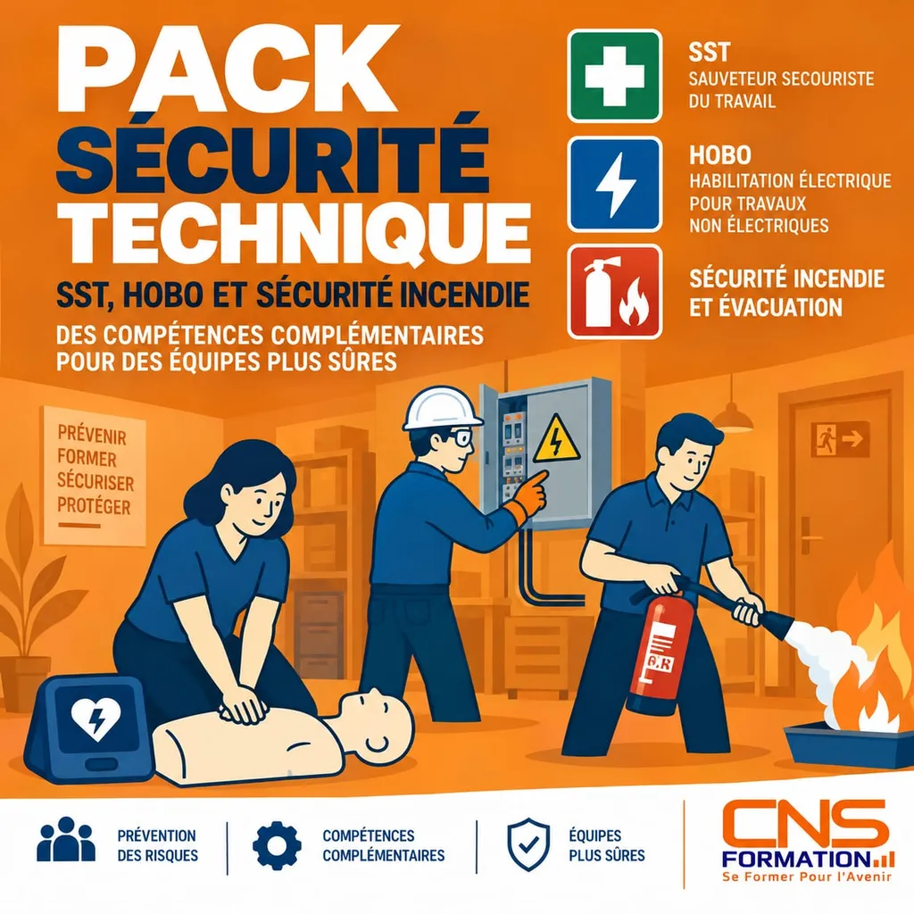 Pack Sécurité Technique SST H0B0 et sécurité incendie à La Garde