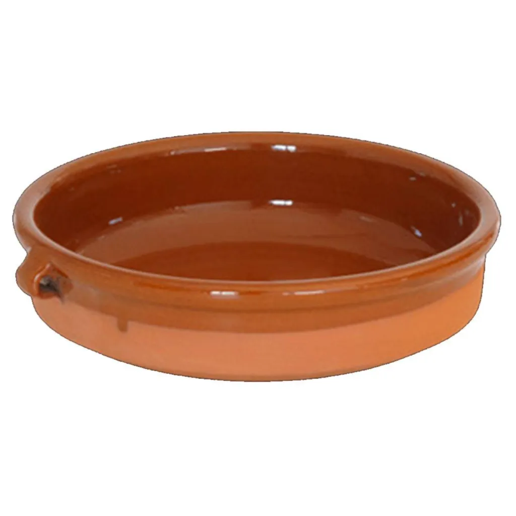 PLAT EN TERRE CUITE 13CM IDEAL CRÈME BRÛLÉE POUR ANNIVERSAIRE