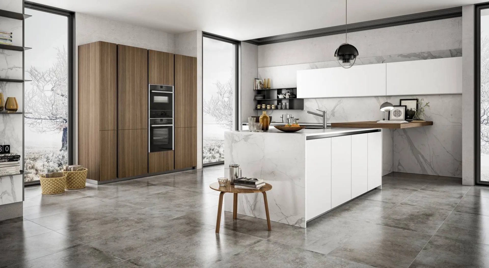 Cuisine blanche aménagée près de Toulon