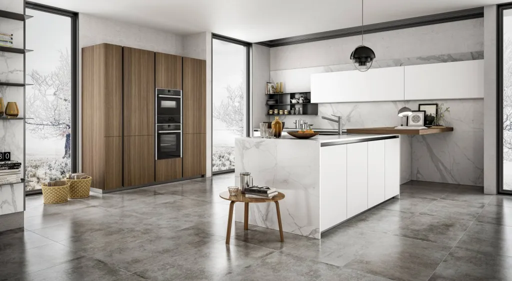 Cuisine blanche aménagée près de Toulon