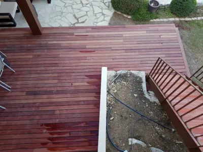 terrasse en padouck