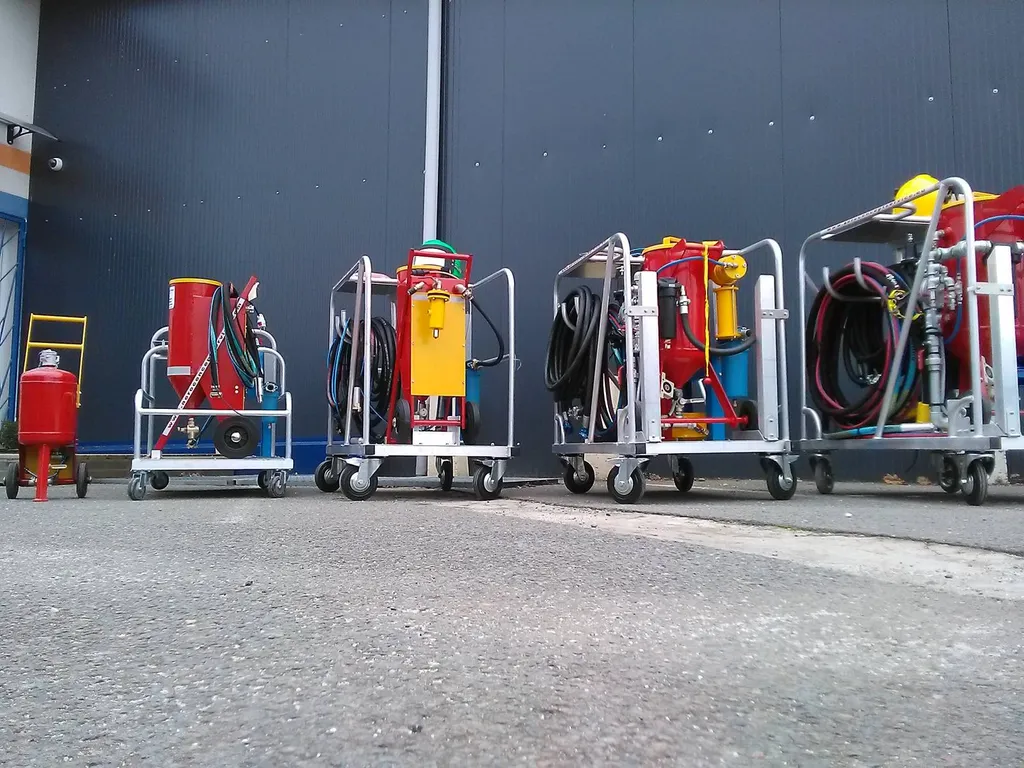 gamme skid aérogommage