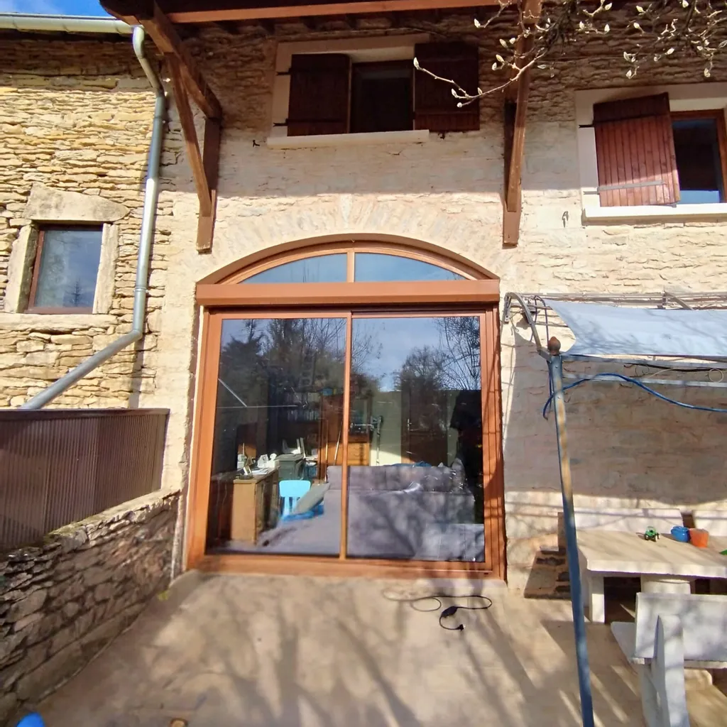 installation par 3 Baies d'un coulissant PVC avec volet roulant à Saint-Baudille-de-la-Tour près de Montalieu-Vercieu par 3 Baies