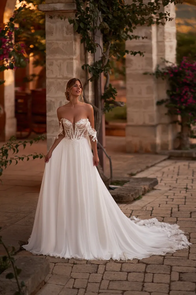 Robe de mariée bohème chic à Marseille 