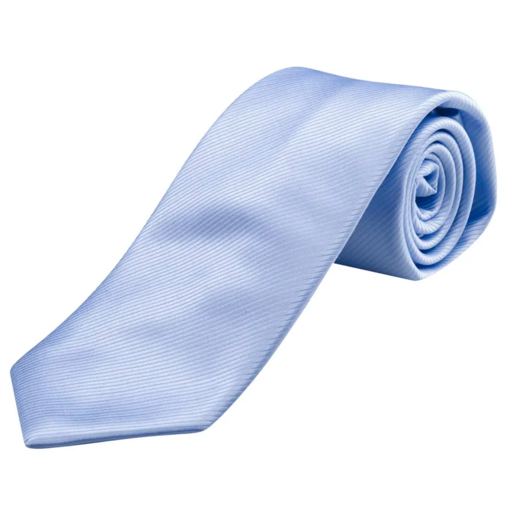 cravate e-commerce  POLYESTER BLEUE CIEL