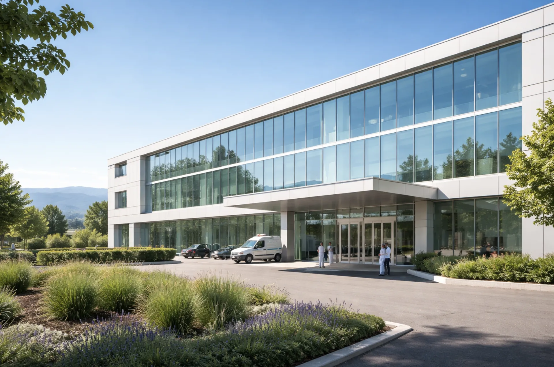 Films adhésifs solaires pour cliniques EMS et centres de soins à Genève et Lausanne pour réduire la chaleur et améliorer le confort thermique des bâtiments de santé