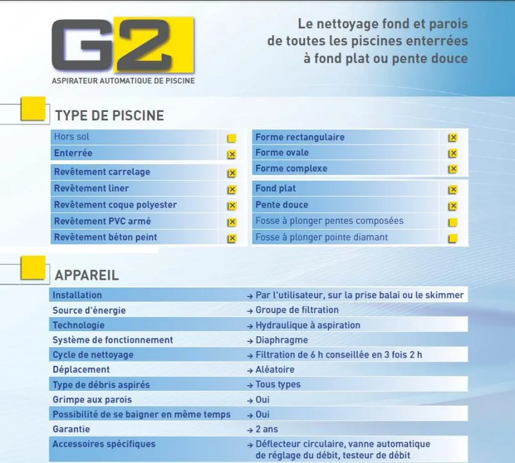 G2 Aspirateur