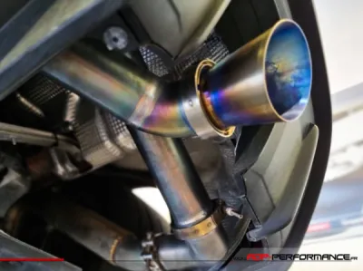 Montage échappement JCR en Titane Porsche Boxster 718 Spyder 4.0 | ADP Performance Cannes