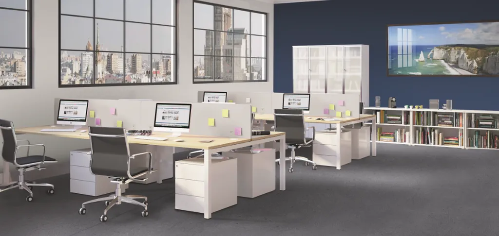 Bureaux ergonomiques pour open-space à Aix-en-Provence dans les Bouches-du-Rhône 