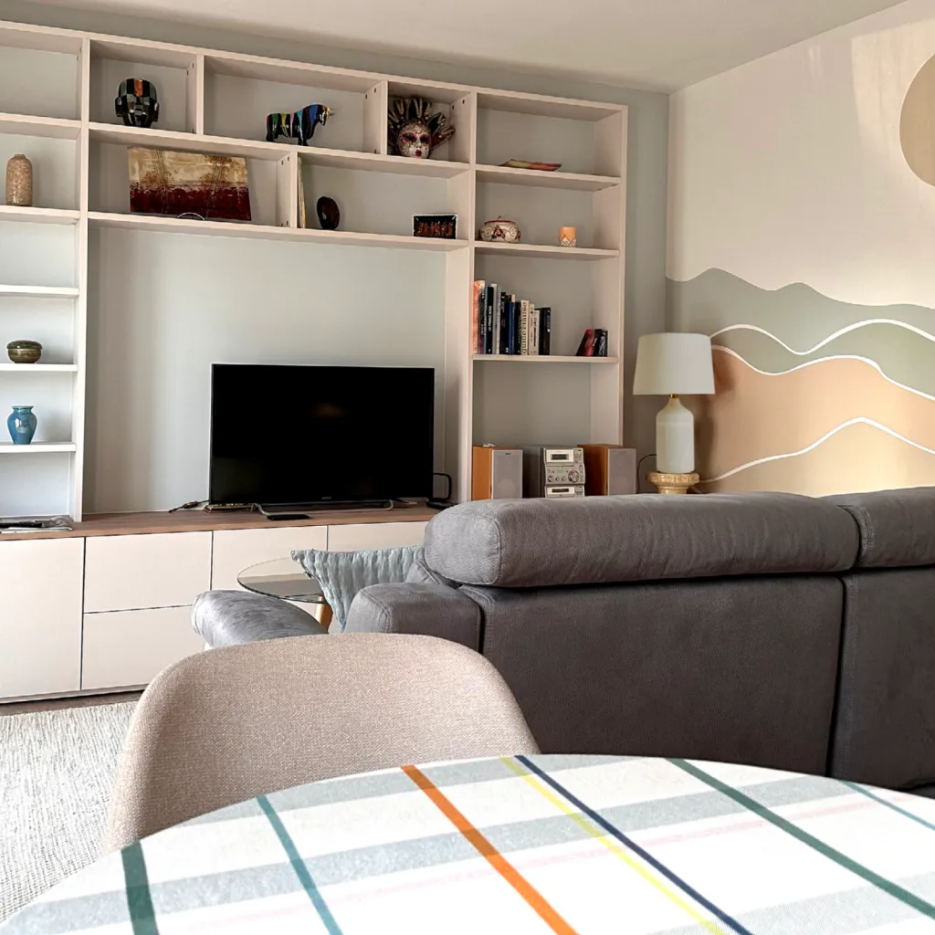 Personnalisation d’appartement sur plan à Biganos avec ambiance bord de mer, par l’Atelier D. architecte d’intérieur