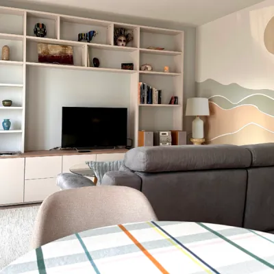 Personnalisation d’appartement sur plan à Biganos avec ambiance bord de mer, par l’Atelier D. architecte d’intérieur