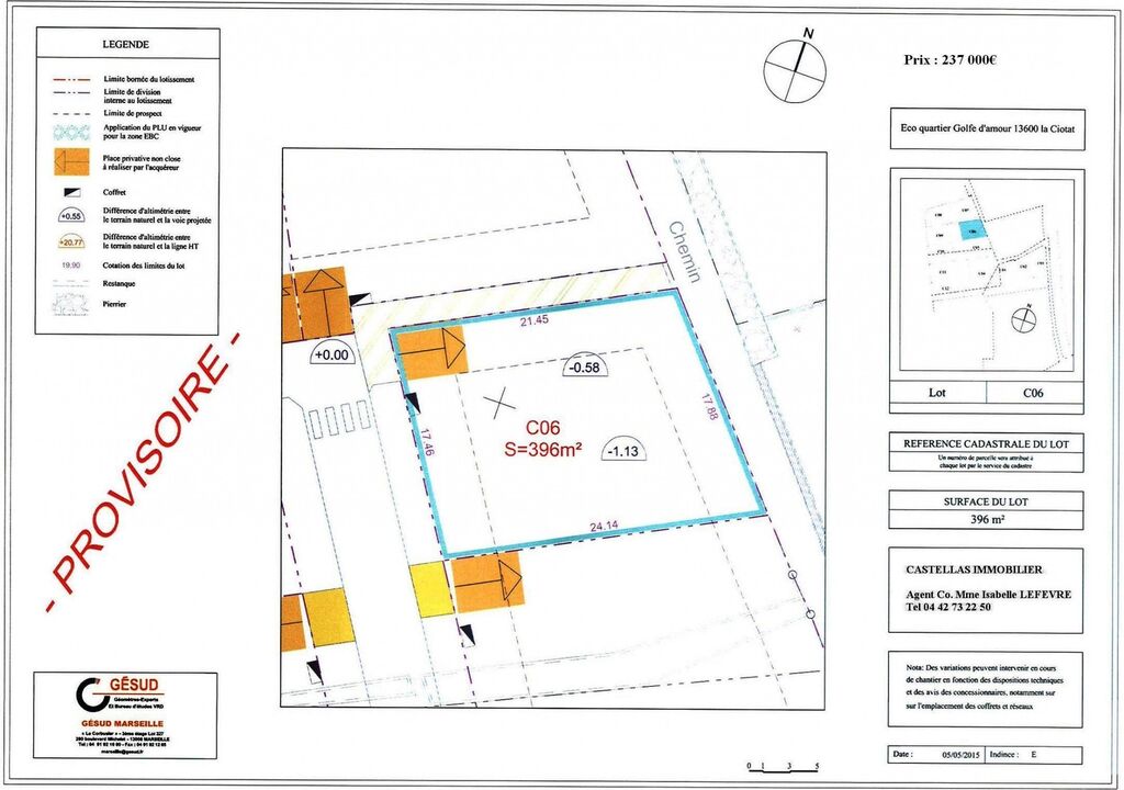 La ciotat terrain constructible vente immobilière
