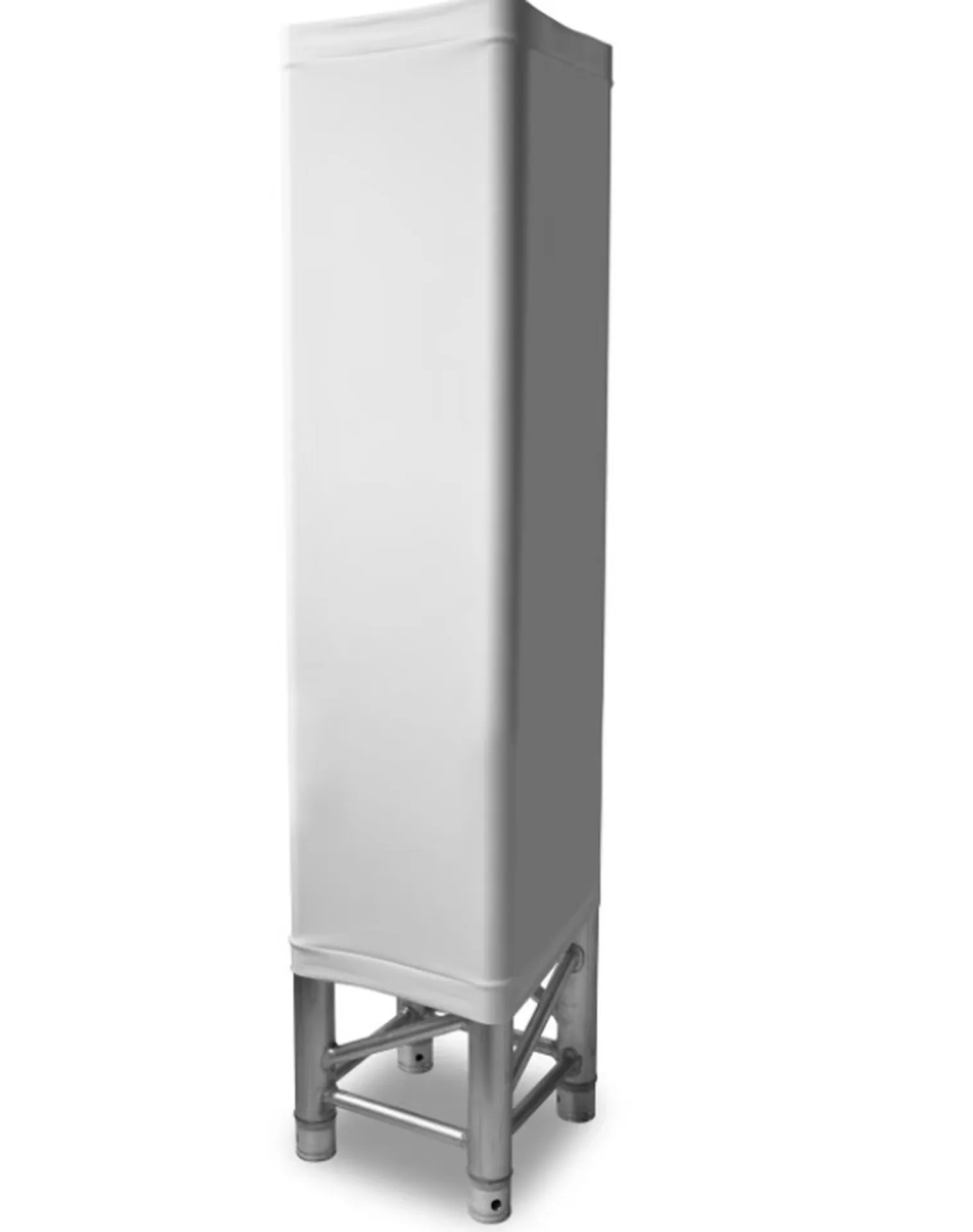 LYCRA BLANC POUR TOTEM ALU 2M AVEC ZIP QUATRO