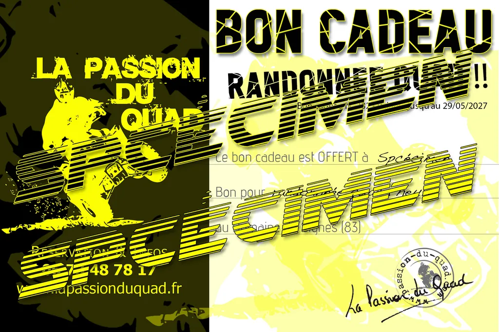 BON CADEAU à offrir pour une randonnée quad à Signes dans le Var