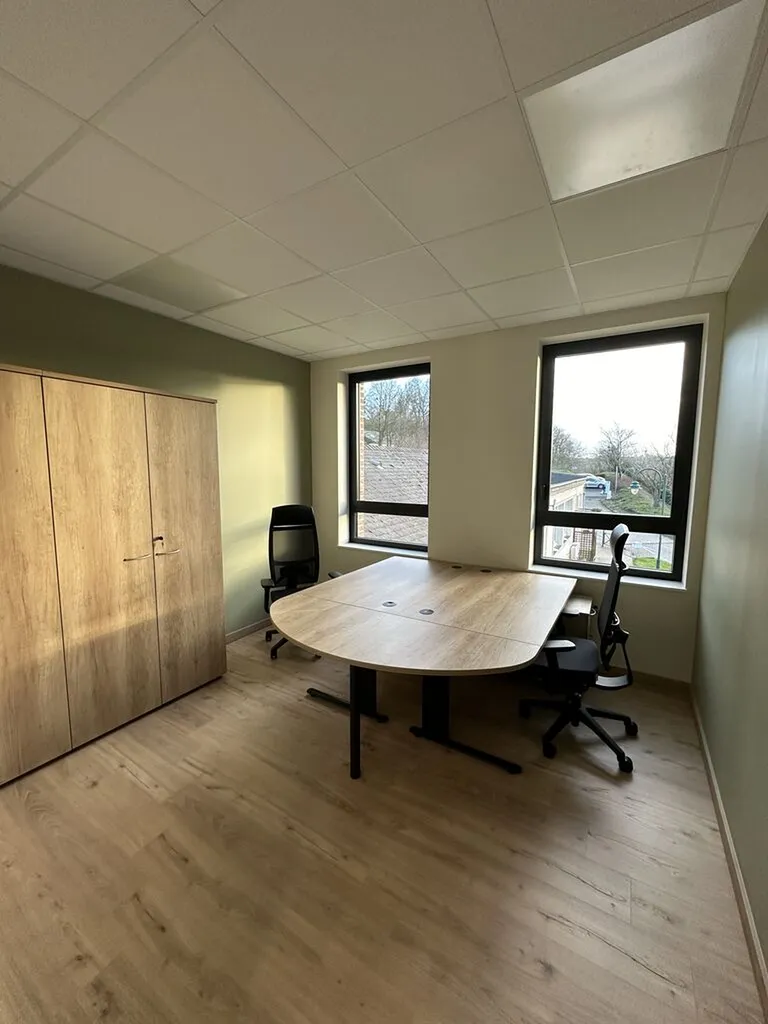 bureau demi lune caisson mobile