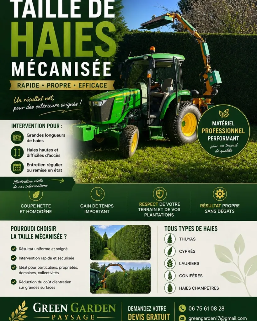 taille de haie haute en charente maritime
