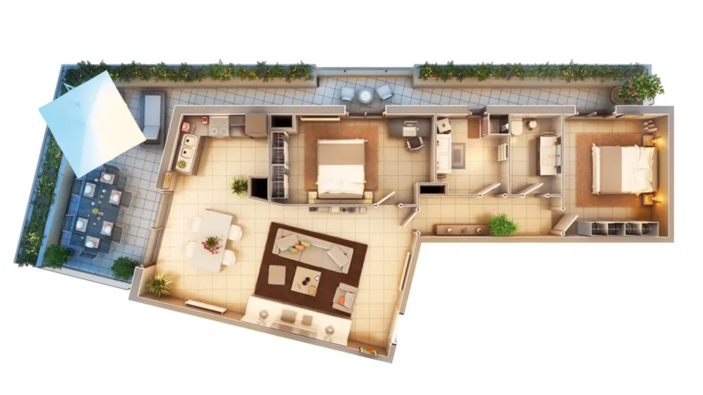 modèle d'appartement T3