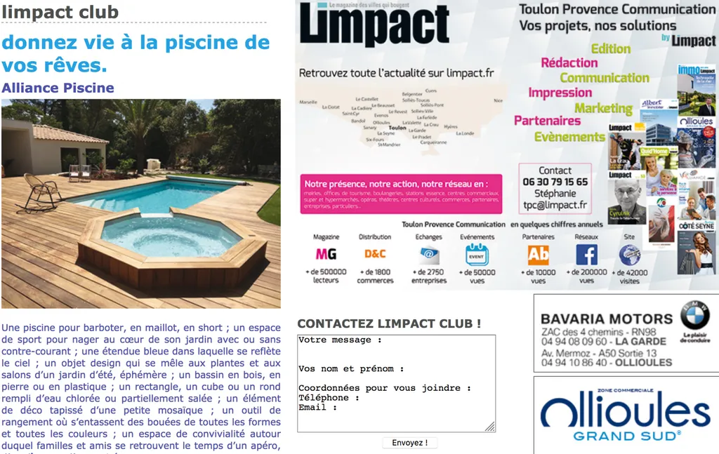 au fil de l'eau dans la presse regionale du var et de toulon pour ses coques