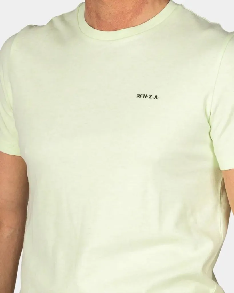 T-shirt uni en coton biologique vert menthe NZA Disponible chez Urban Chic à Dieppe 76