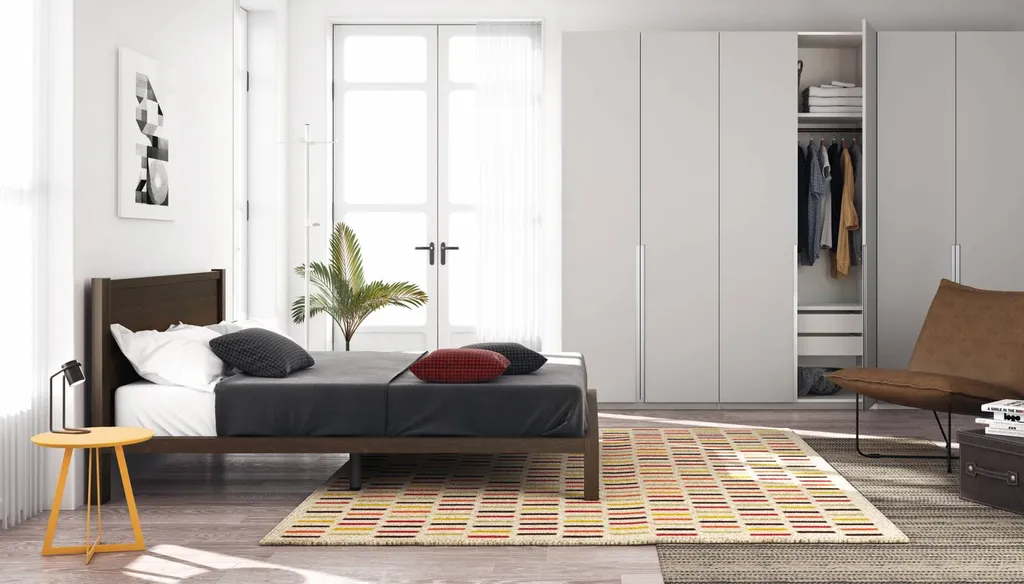 Dressing design avec porte coulissante blanche Hyères centre-ville