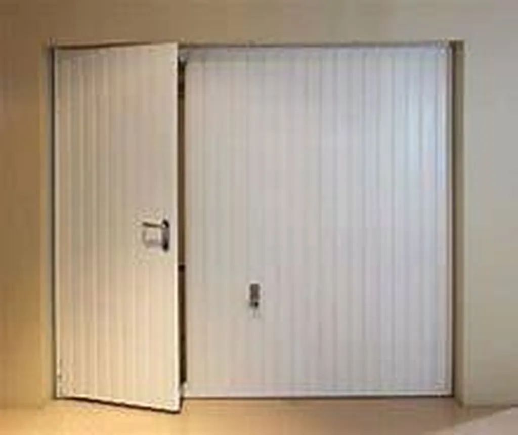 Porte basculant avec portillon 