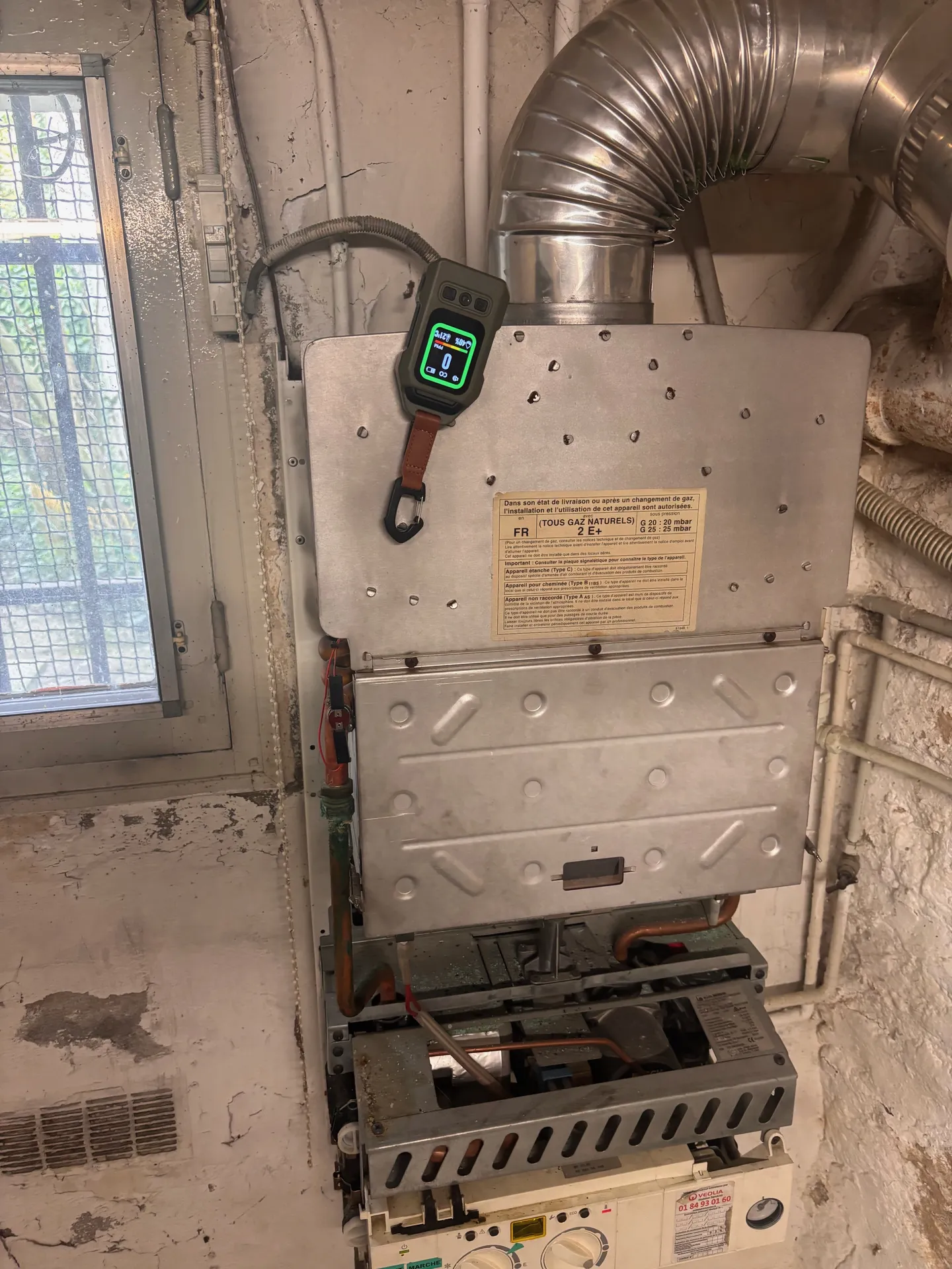 Dépannage d’une chaudière gaz ELM Leblanc avec rejet important de monoxyde de carbone au Blanc-Mesnil