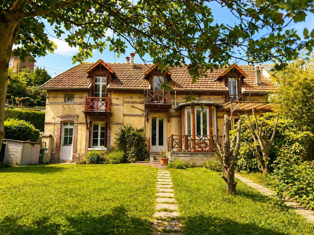 Façade de la maison ancienne avec annexe indépendante – Dieppe