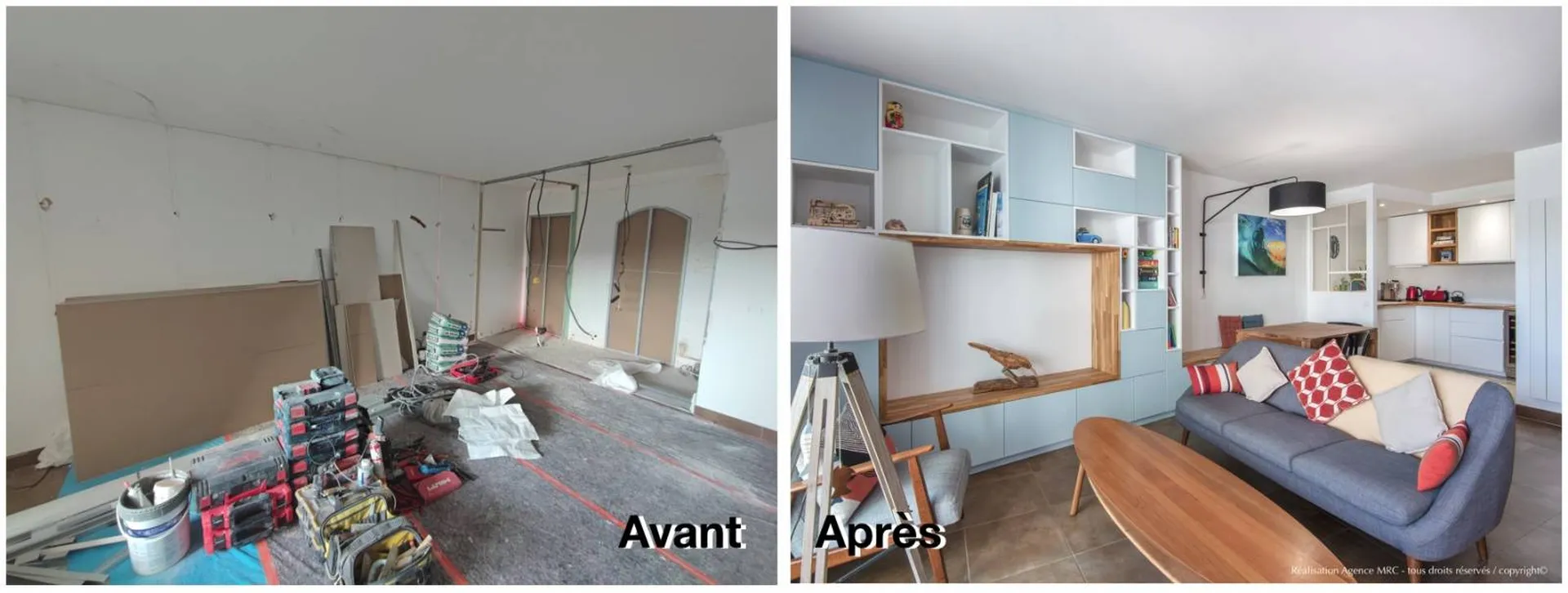 Architecte d’intérieur spécialisé en rénovation - coordination travaux second oeuvre avec plaquiste pour faux plafonds et cloisons