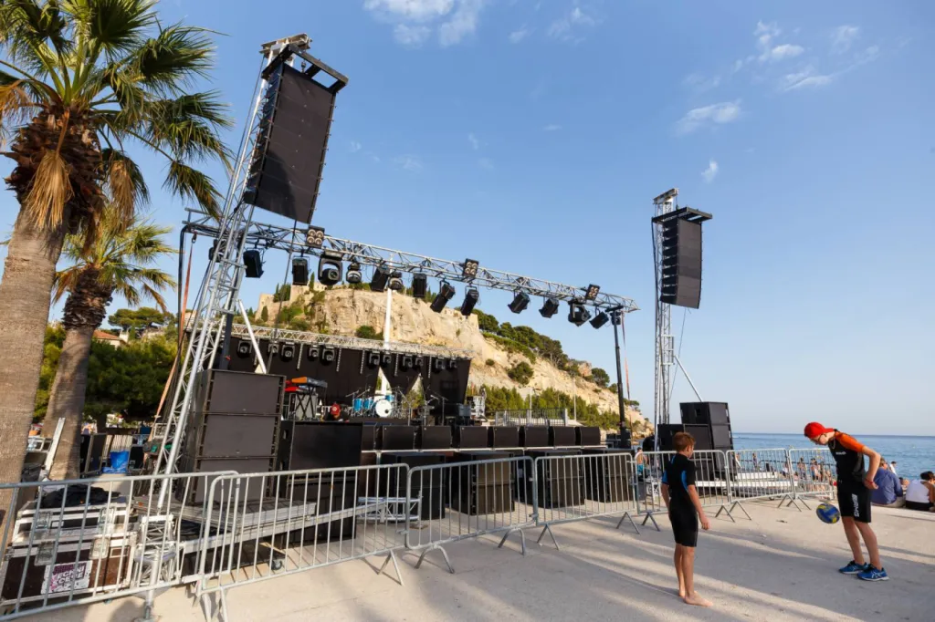 concert Gilbert Montagné Cassis été 2017 regie technique Techni Scene